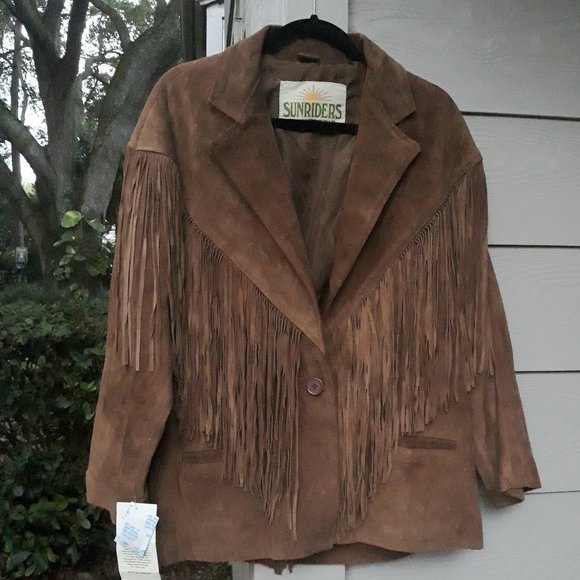 Sunriders Western Wear Other - NWT Sunriders Western Wear Suede Fringe Jacket XL